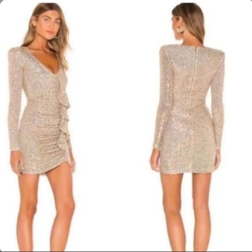 NWT Nookie Galaxy Long Sleeve Mini Dress‎ Size Large New with tags